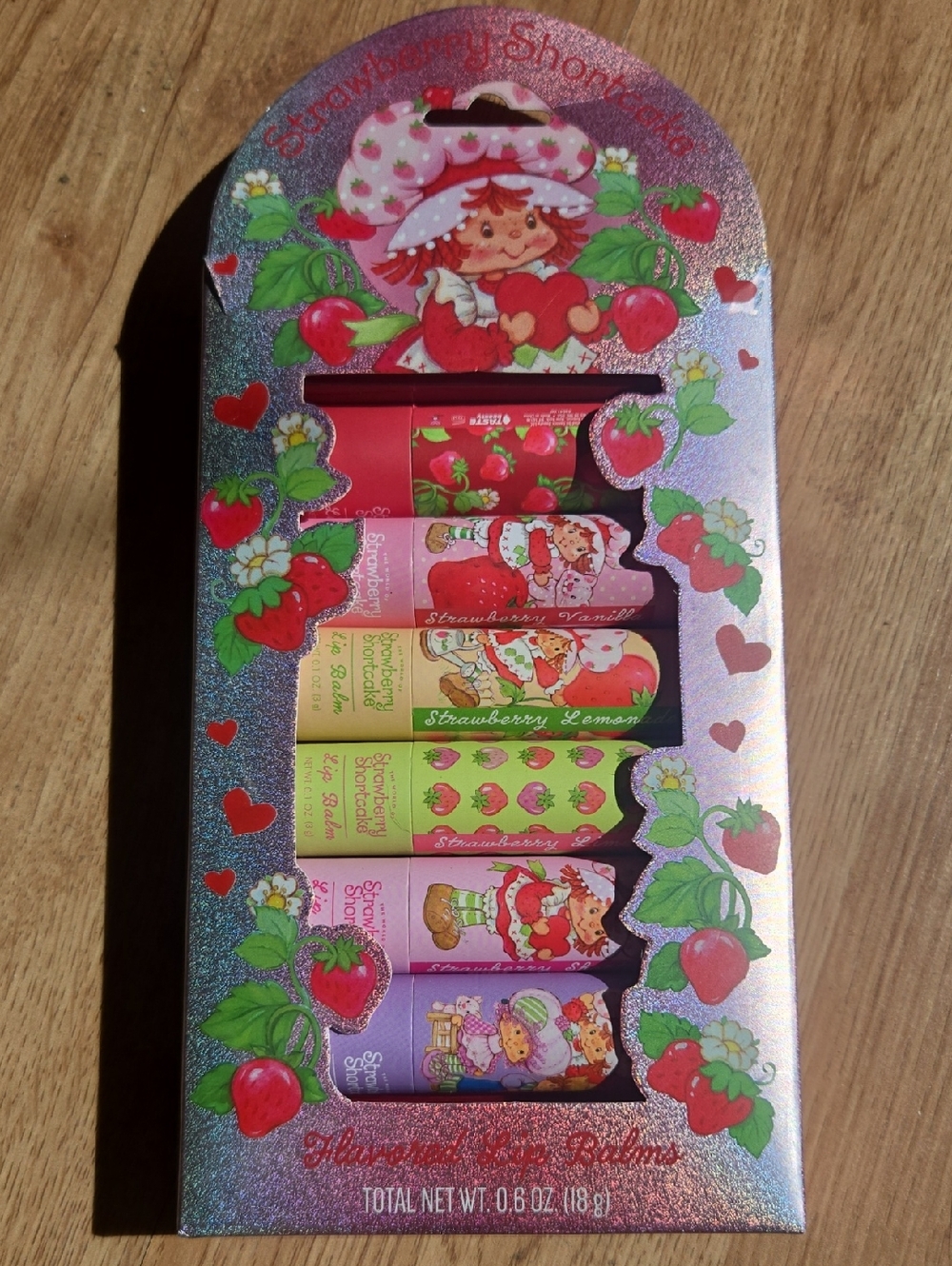 Strawberry Shortcake Lip Balm Set - Pink / Red / Green